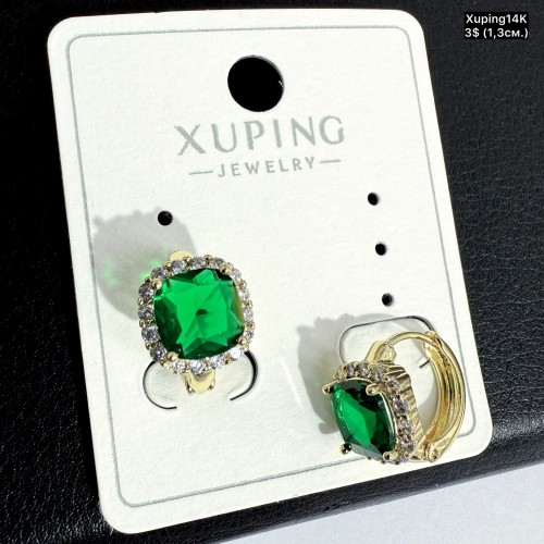 Сережки Xuping14К 10907 (1.3см)
